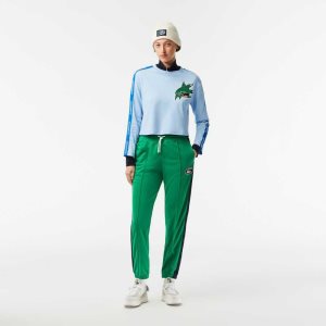 Lacoste Mini Pique Trackpants πρασινο | ZW8604523