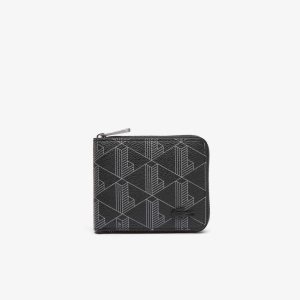 Lacoste Monogram Print Small Zip Wallet Πολύχρωμο | PU2639501