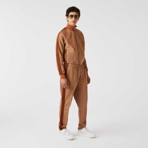 Lacoste Monogram Print Μπεζ καφε | TV2485901
