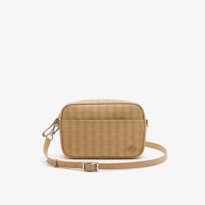 Lacoste Monogram Zip Crossover Μπεζ | KH5674390