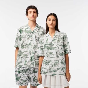 Lacoste Netflix κοντο Sleeve Printed Shirt Πολύχρωμο | MC1043829