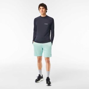 Lacoste Organic Brushed βαμβακερα Fleece μεντα | BO0193842