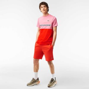 Lacoste Organic Brushed βαμβακερα Fleece πορτοκαλι | BU5726983