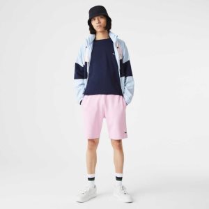 Lacoste Organic Brushed βαμβακερα Fleece ροζ | GI8143569