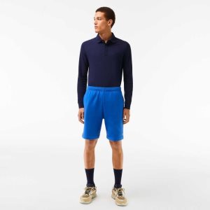 Lacoste Organic Brushed βαμβακερα Fleece μπλε | NE6824751