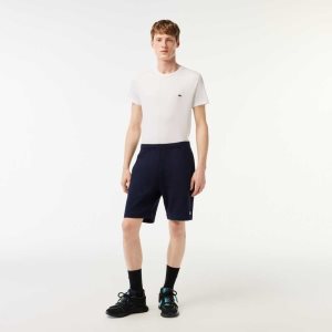 Lacoste Organic Brushed βαμβακερα Fleece σκουρο μπλε μπλε | TB0796312