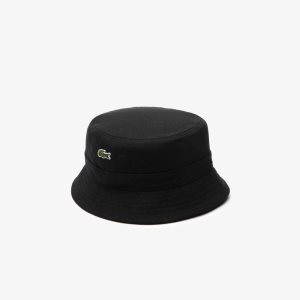 Lacoste Organic βαμβακερα Bucket μαυρα | TY2907138