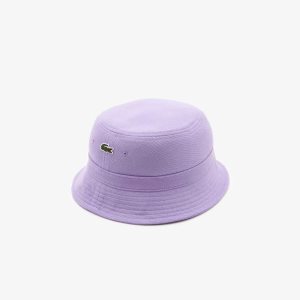 Lacoste Organic βαμβακερα Bucket μωβ | RK6450297
