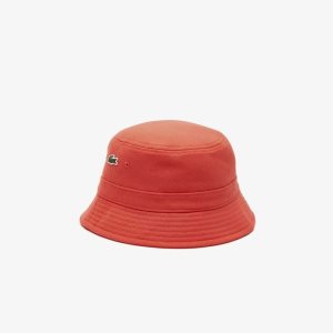 Lacoste Organic βαμβακερα Bucket πορτοκαλι | JW3865174