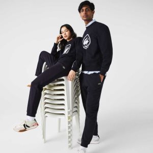 Lacoste Organic βαμβακερα Fleece Jogging σκουρο μπλε μπλε | EL9561832