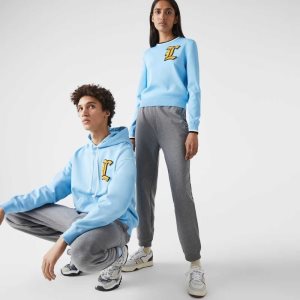 Lacoste Organic βαμβακερα Fleece Jogging γκρι | JW2538190