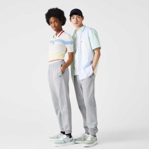 Lacoste Organic βαμβακερα Fleece Jogging γκρι | WE1903625