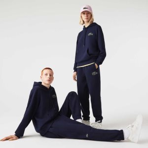 Lacoste Organic βαμβακερα Fleece Trackpants σκουρο μπλε μπλε | DR9105628