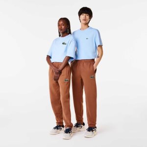 Lacoste Organic βαμβακερα Fleece ανοιχτο καφε | YA9065421