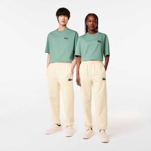 Lacoste Organic βαμβακερα Fleece ασπρα | FJ9412378