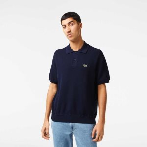 Lacoste Organic βαμβακερα Polo Neck σκουρο μπλε μπλε | ZK4106329