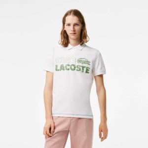 Lacoste Organic βαμβακερα Printed ασπρα | RH6735029