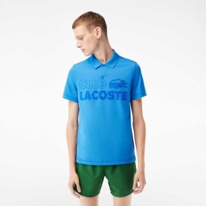 Lacoste Organic βαμβακερα Printed μπλε | IA8753491