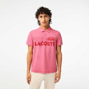 Lacoste Organic βαμβακερα Printed ροζ | NX7534289