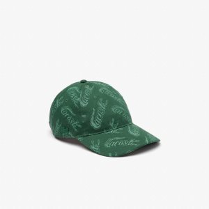 Lacoste Organic βαμβακερα Vintage Print πρασινο Χακί πρασινο | LC6185402