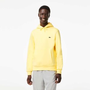 Lacoste Organic βαμβακερα Κουκουλοφόρος κίτρινα | EO4251930