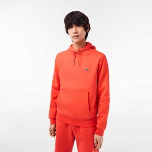 Lacoste Organic βαμβακερα Κουκουλοφόρος πορτοκαλι | HD3758290