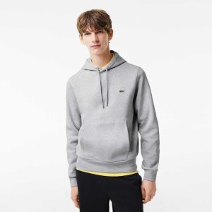 Lacoste Organic βαμβακερα Κουκουλοφόρος γκρι | SF3652981