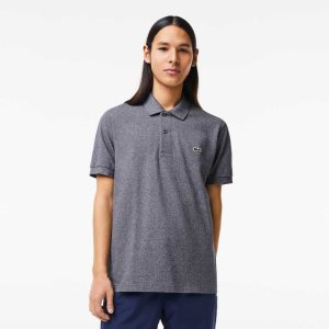 Lacoste Original L.12.12 Heathered Petit Pique βαμβακερα γκρι | KT5926780