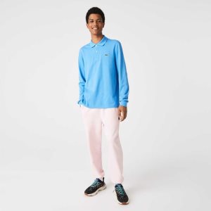 Lacoste Original L.12.12 Long Sleeve βαμβακερα μπλε | MY3965147