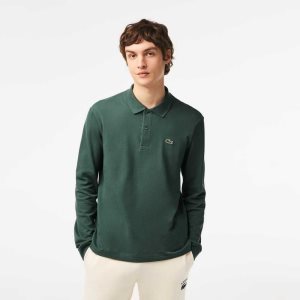 Lacoste Original L.12.12 Long Sleeve βαμβακερα πρασινο | WB1039427