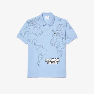 Lacoste Original L.12.12 Planisphere μπλε | QW1984230