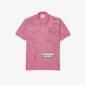 Lacoste Original L.12.12 Planisphere ροζ | ZY4506179