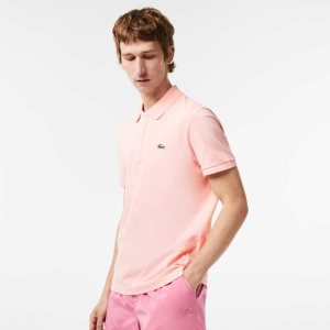 Lacoste Original L.12.12 Slim Fit Petit Pique βαμβακερα ροζ | DN9632417