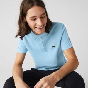 Lacoste Original L.12.12 Slim Fit Petit Pique βαμβακερα ανοιχτο μπλε | JW0274958