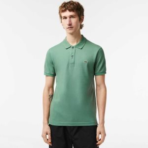 Lacoste Original L.12.12 Slim Fit Petit Pique βαμβακερα Χακί πρασινο | KS3208617