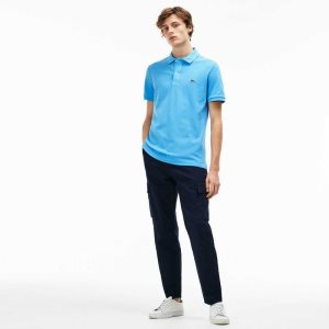 Lacoste Original L.12.12 Slim Fit Petit Pique βαμβακερα ανοιχτο μπλε | NM5901786