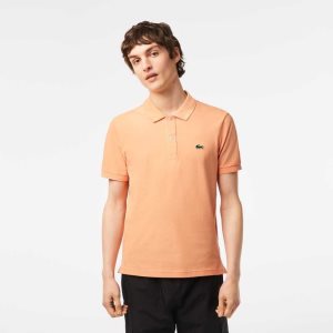 Lacoste Original L.12.12 Slim Fit Petit Pique βαμβακερα ανοιχτο πορτοκαλι | OI5490782
