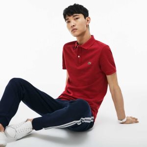 Lacoste Original L.12.12 Slim Fit Petit Pique βαμβακερα κοκκινα | PD1472985
