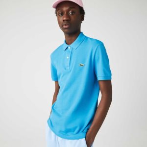 Lacoste Original L.12.12 Slim Fit Petit Pique βαμβακερα τυρκουάζ | QG4270968