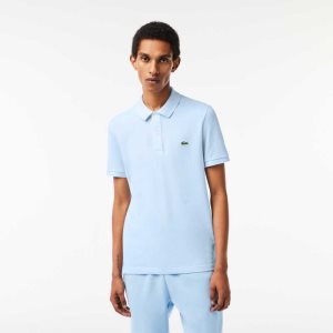 Lacoste Original L.12.12 Slim Fit Petit Pique βαμβακερα ανοιχτο μπλε | SW1037962
