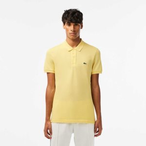 Lacoste Original L.12.12 Slim Fit Petit Pique βαμβακερα κίτρινα | TN8127569