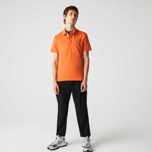 Lacoste Original L.12.12 Slim Fit Petit Pique βαμβακερα πορτοκαλι | TU0765491