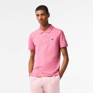 Lacoste Original L.12.12 Slim Fit Petit Pique βαμβακερα ροζ | UM5470821