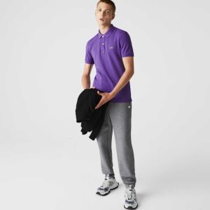 Lacoste Original L.12.12 Slim Fit Petit Pique βαμβακερα μωβ | VX8512904