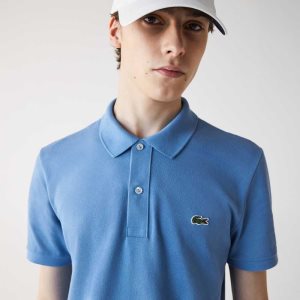 Lacoste Original L.12.12 Slim Fit Petit Pique βαμβακερα μπλε | WR2965083