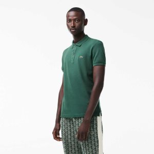 Lacoste Original L.12.12 Slim Fit Petit Pique βαμβακερα πρασινο | WS4523061
