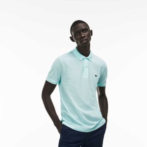 Lacoste Original L.12.12 Slim Fit Petit Pique βαμβακερα μπλε | XO0498362