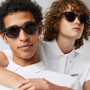 Lacoste Oval Bio Acetate National Geographic μπορντο | DC0529417