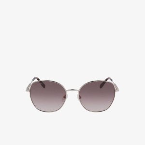 Lacoste Oval Metal Neoheritage ανοιχτο χρυσο χρωμα | GQ3810572