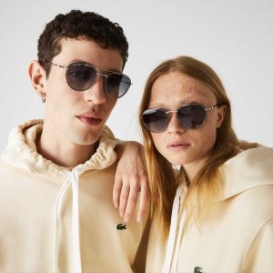 Lacoste Oval Metal Novak Djokovic συλλογη ασημι | HS9031258